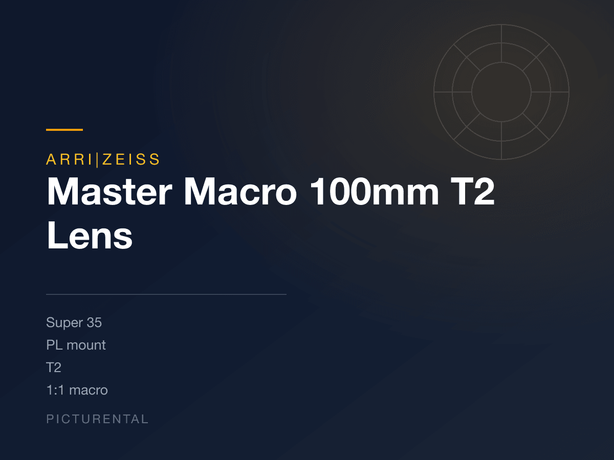 ARRI|Zeiss Master Macro 100mm T2 Lens