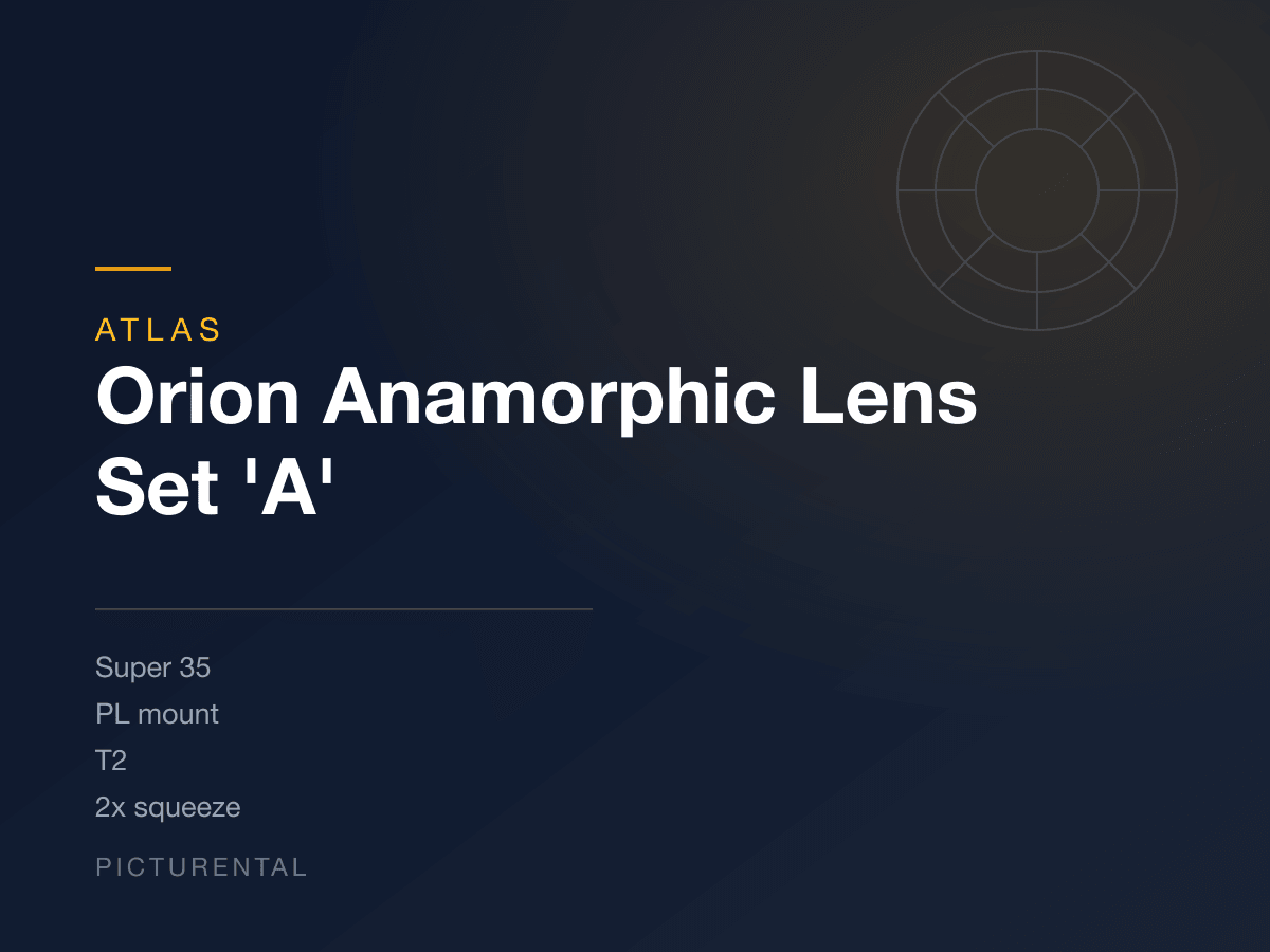 Atlas Orion Anamorphic Lens Set 'A'