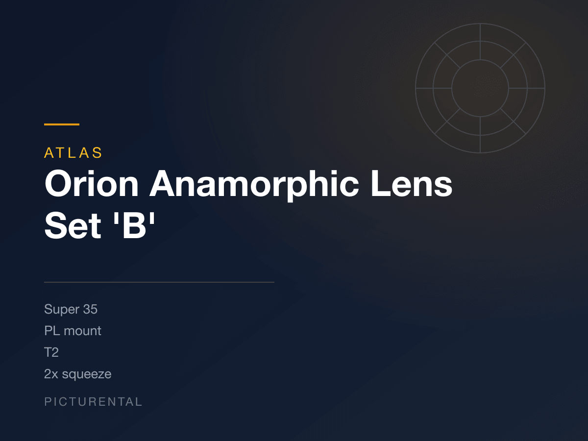 Atlas Orion Anamorphic Lens Set 'B'