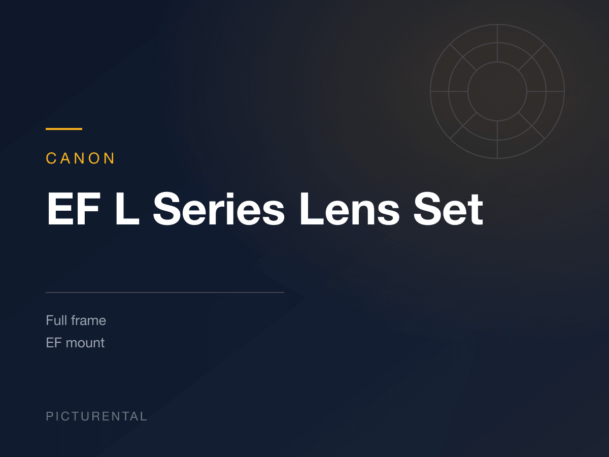 Canon EF L Series Lens Set