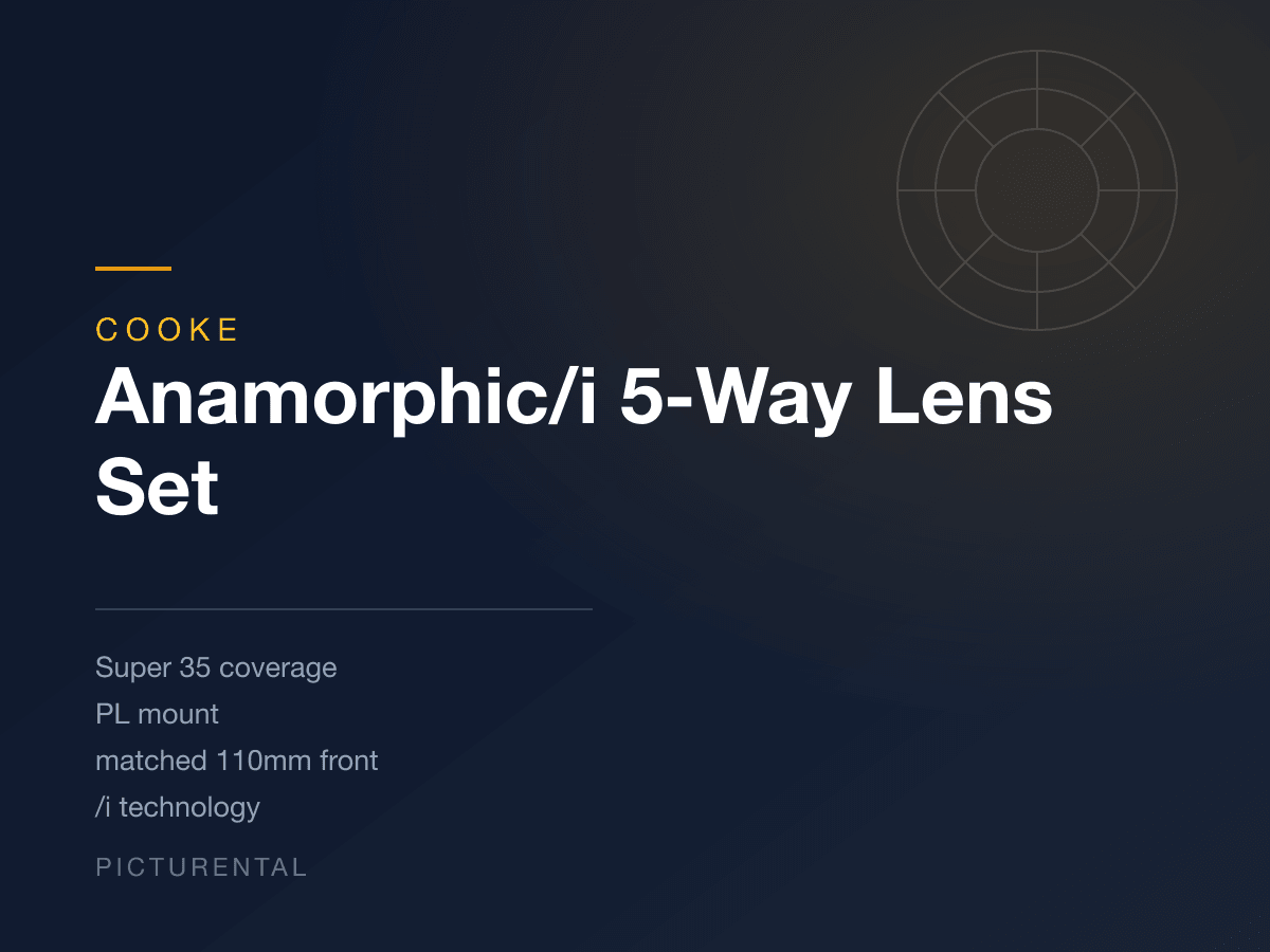 Cooke Anamorphic/i 5-Way Lens Set