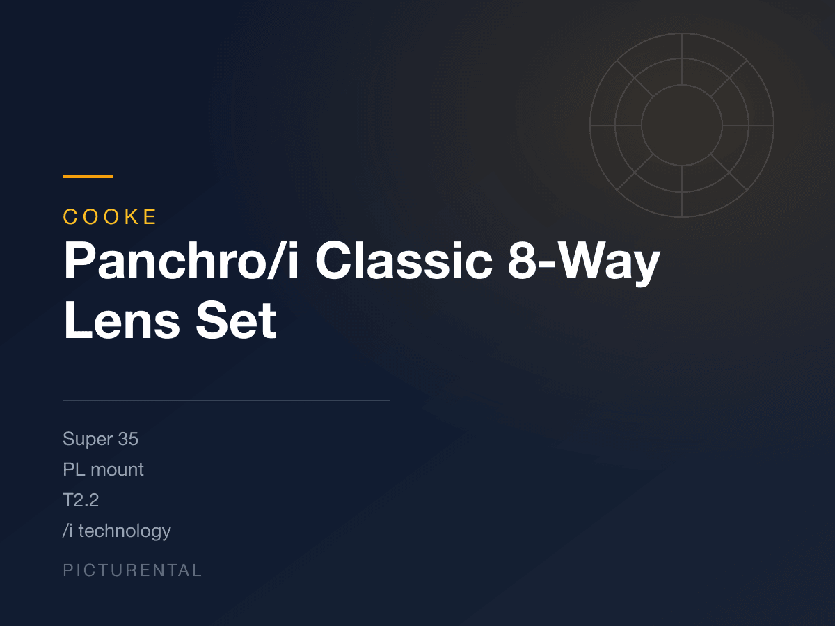 Cooke Panchro/i Classic 8-Way Lens Set