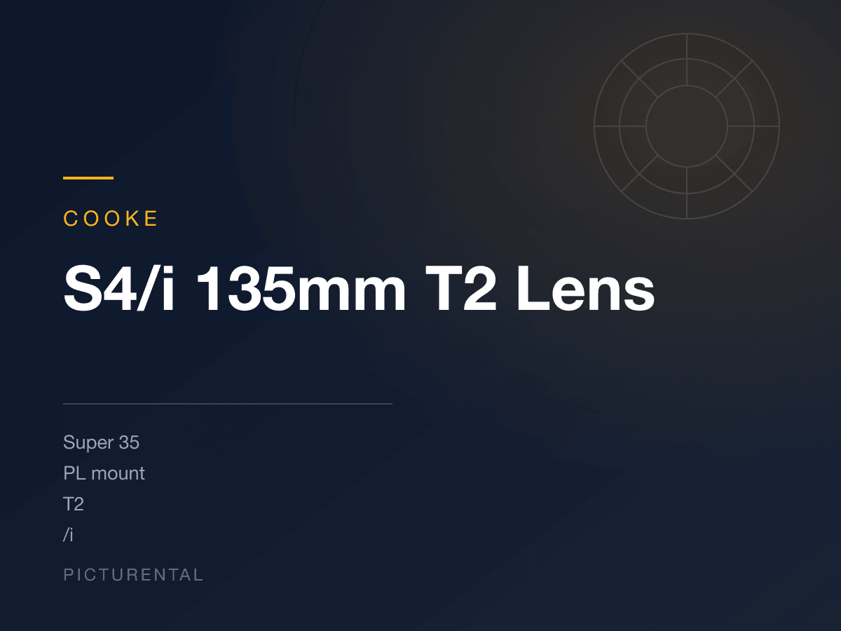 Cooke S4/i 135mm T2 Lens