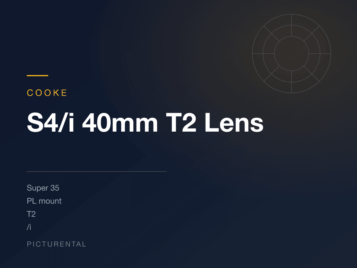 Cooke S4/i 40mm T2 Lens