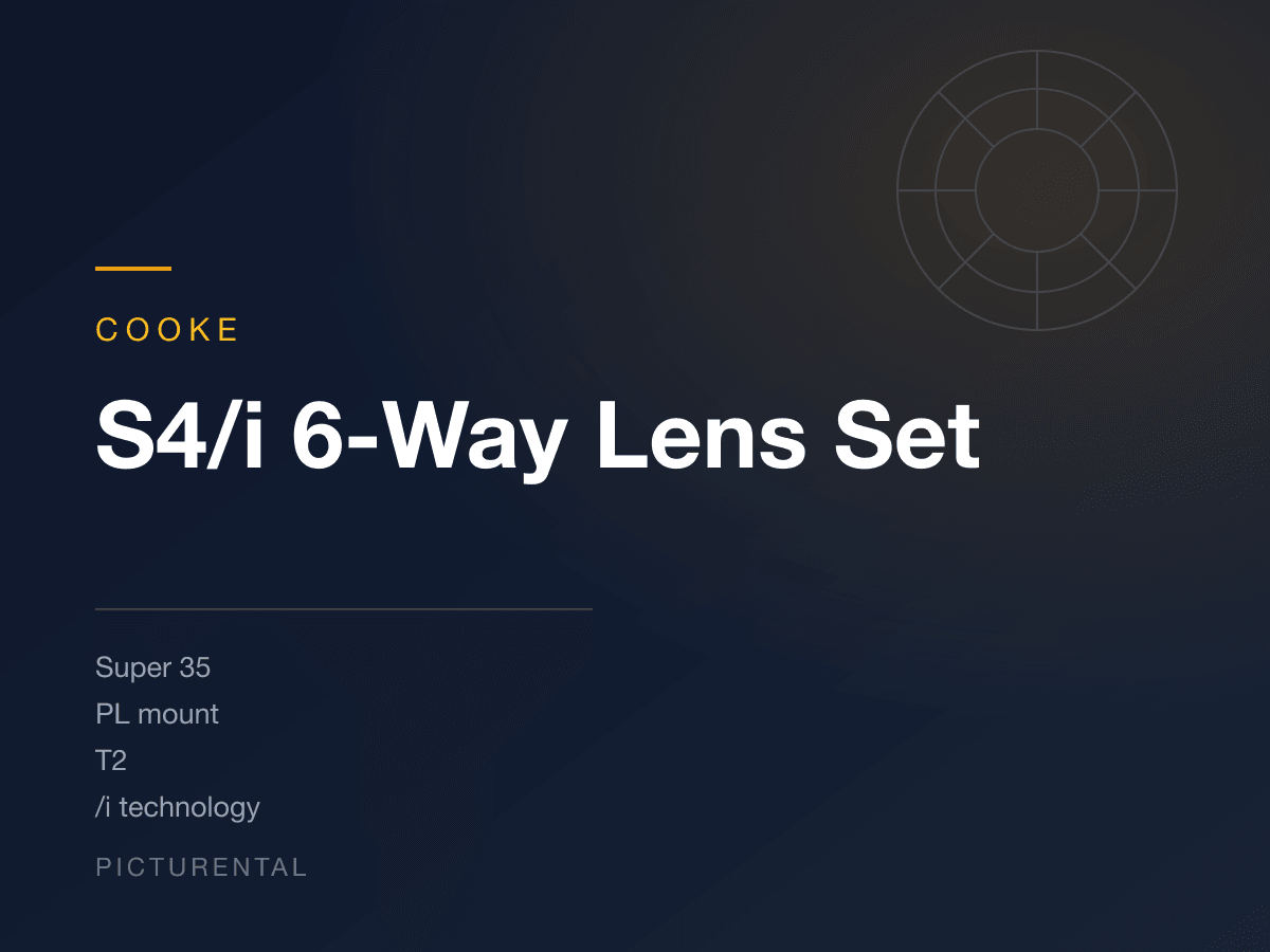 Cooke S4/i 6-Way Lens Set