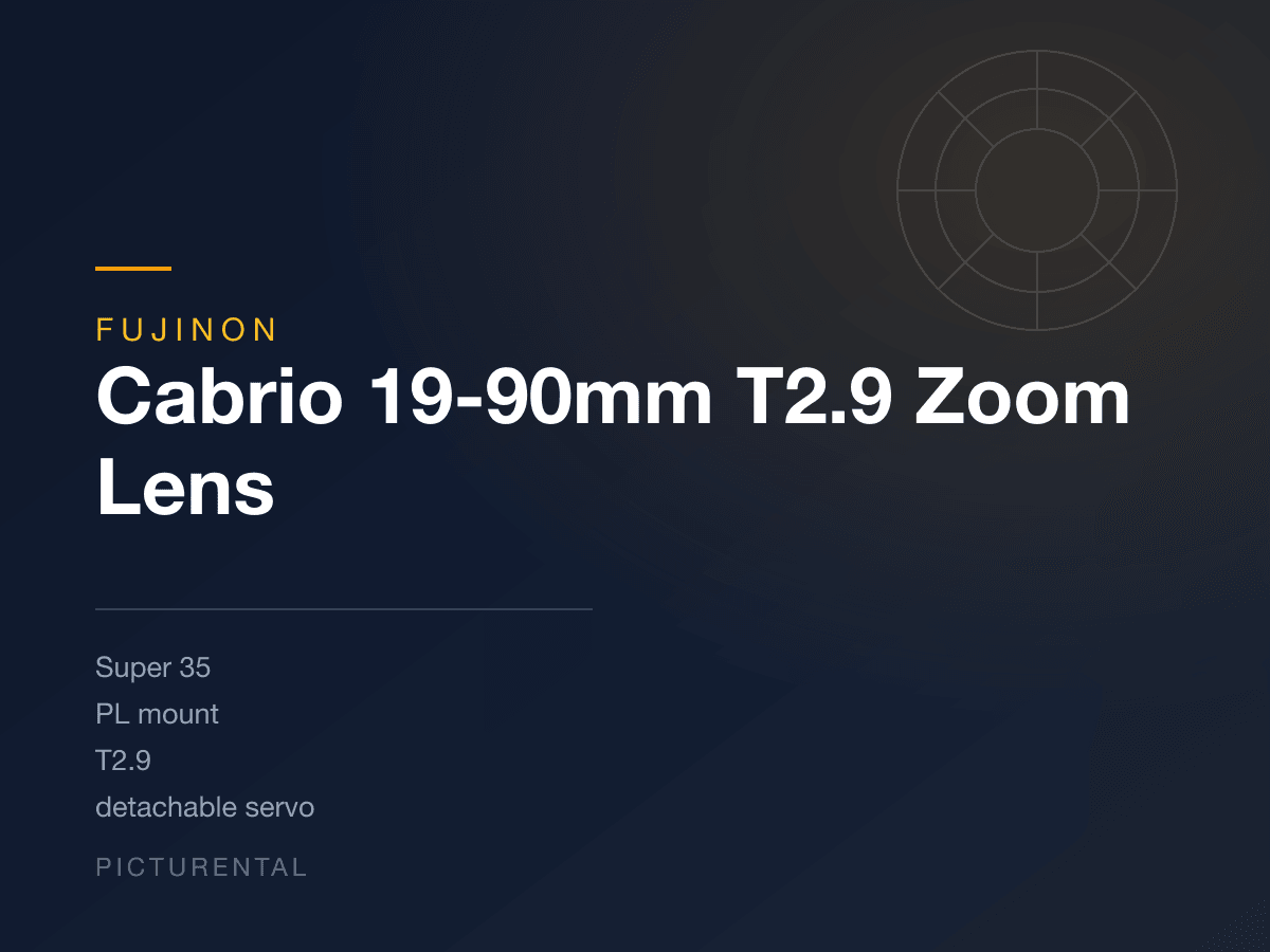 Fujinon Cabrio 19-90mm T2.9 Zoom Lens