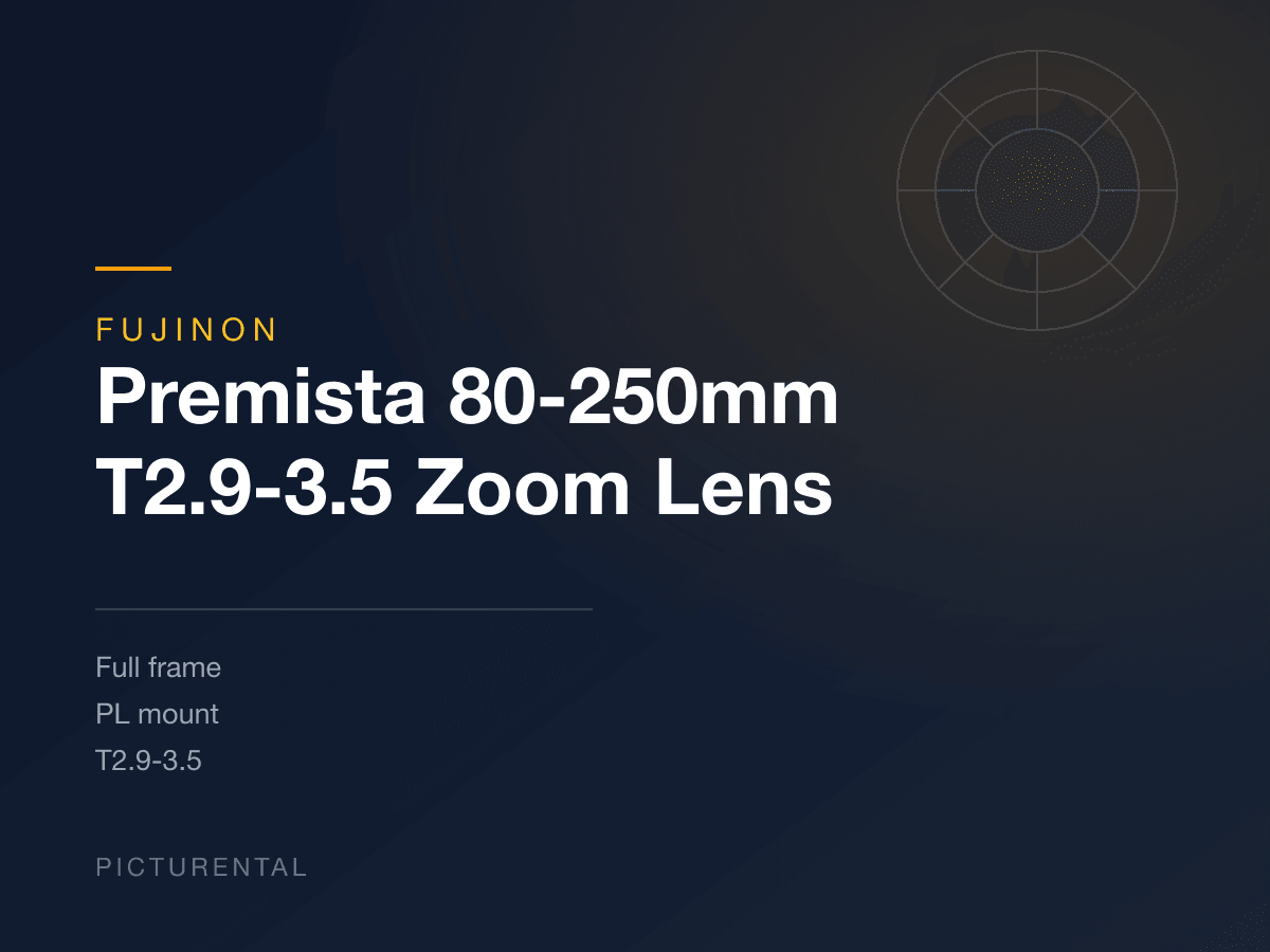 Fujinon Premista 80-250mm T2.9-3.5 Zoom Lens