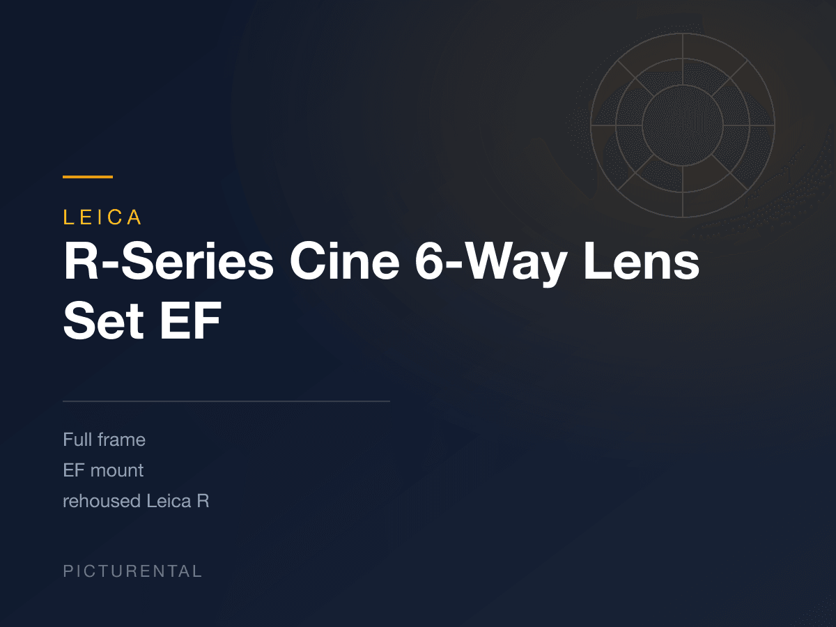 Leica R-Series Cine 6-Way Lens Set EF