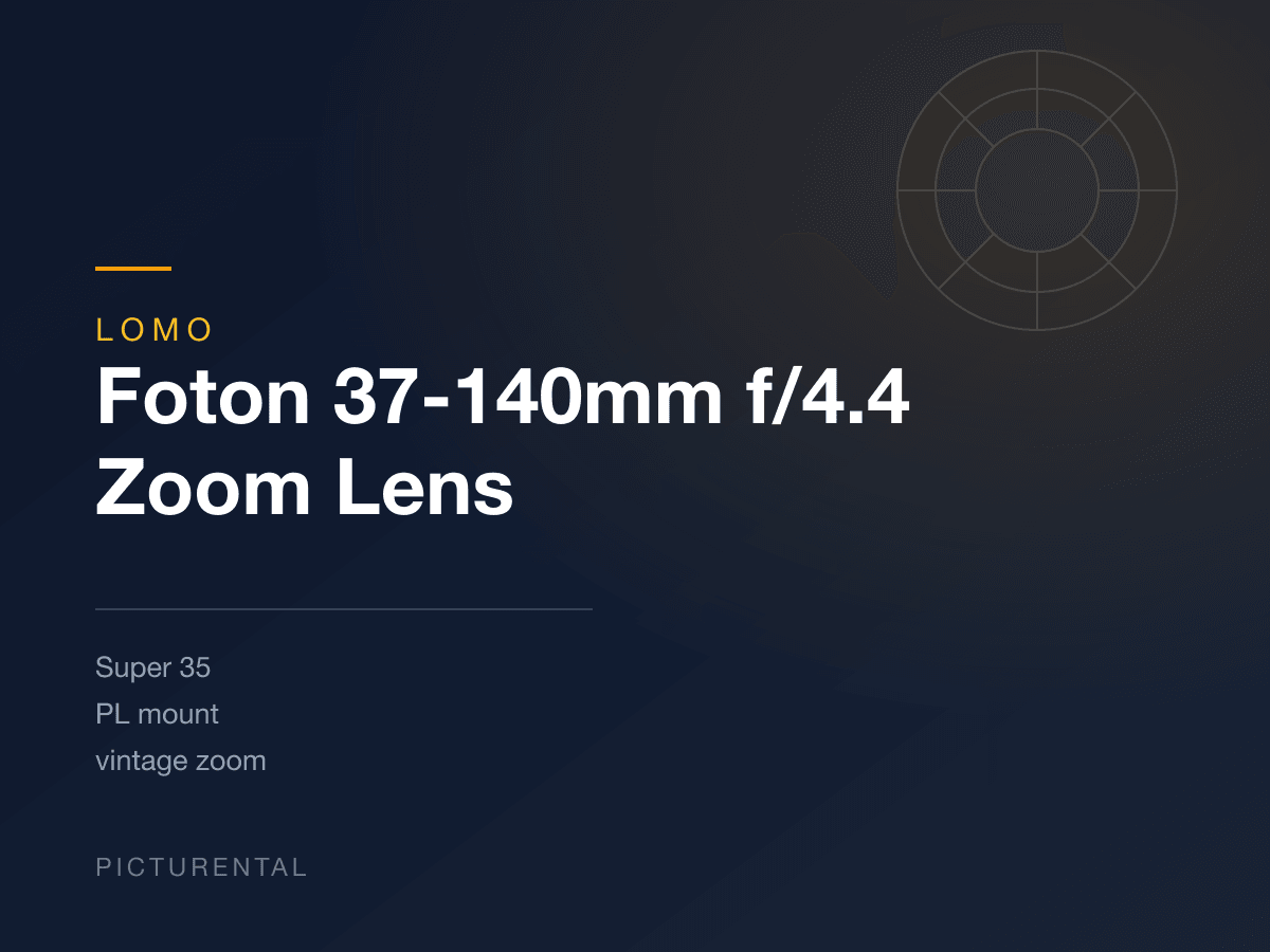 LOMO Foton 37-140mm f/4.4 Zoom Lens
