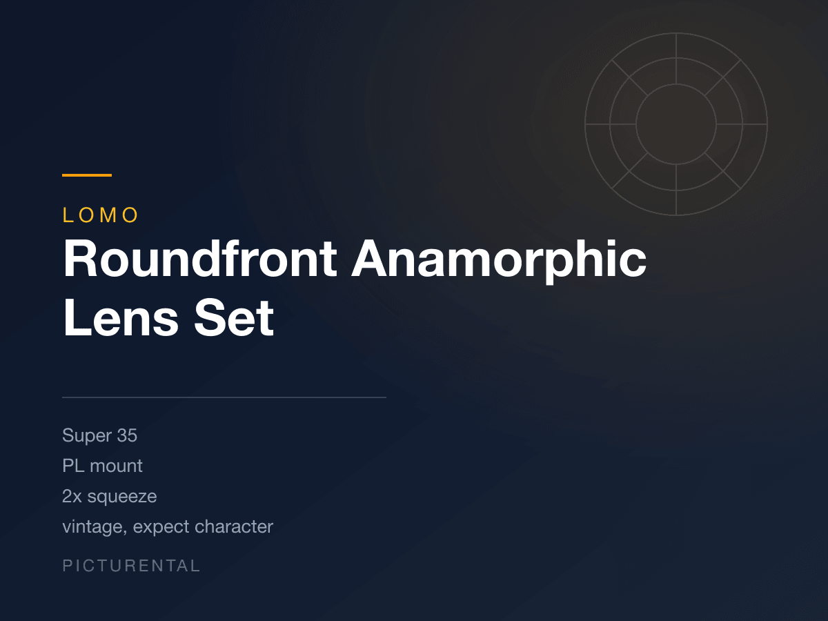 LOMO Roundfront Anamorphic Lens Set