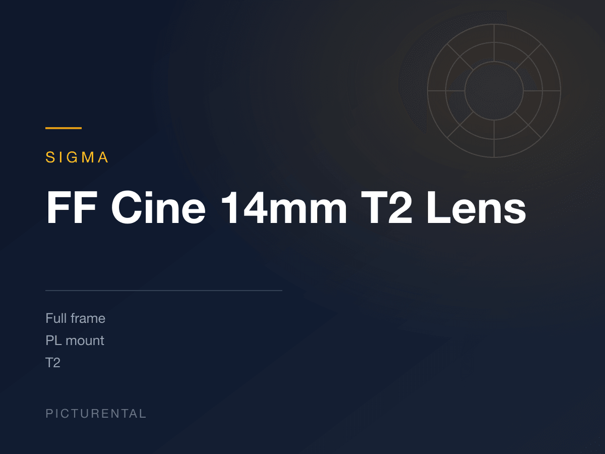 SIGMA FF Cine 14mm T2 Lens