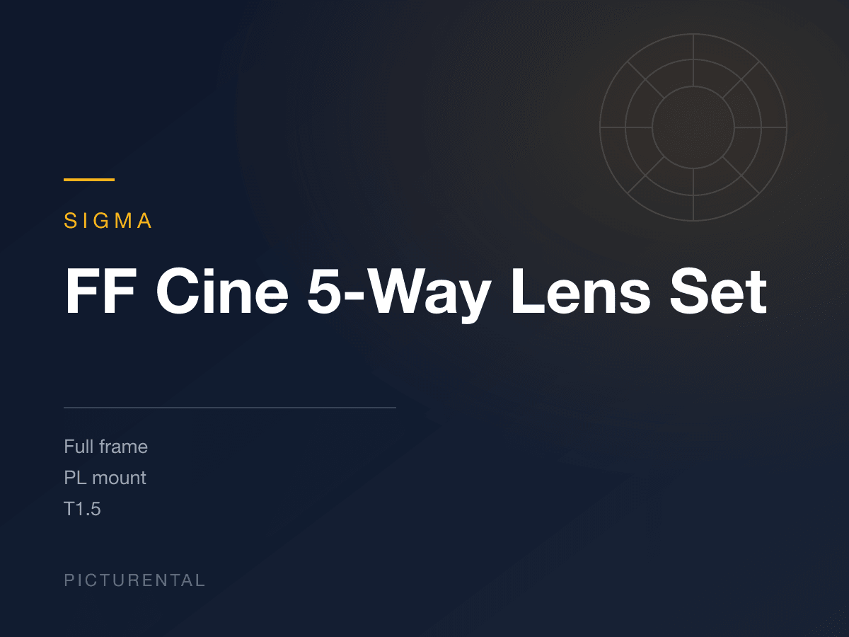 SIGMA FF Cine 5-Way Lens Set