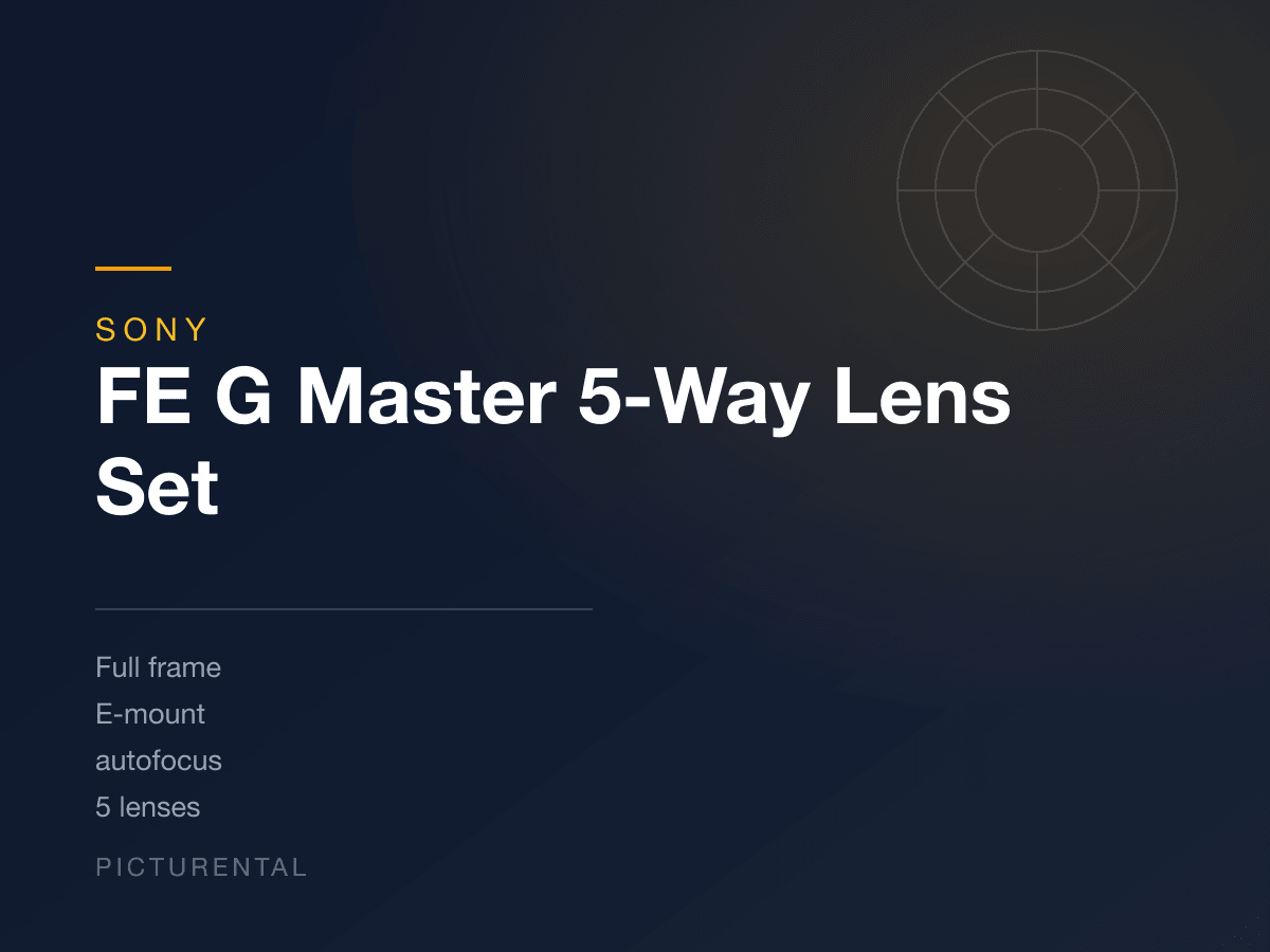 Sony FE G Master 5-Way Lens Set