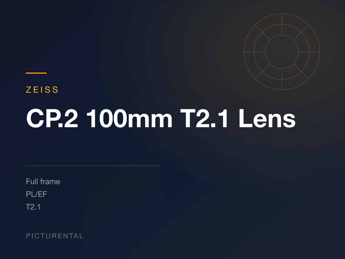 Zeiss CP.2 100mm T2.1 Lens