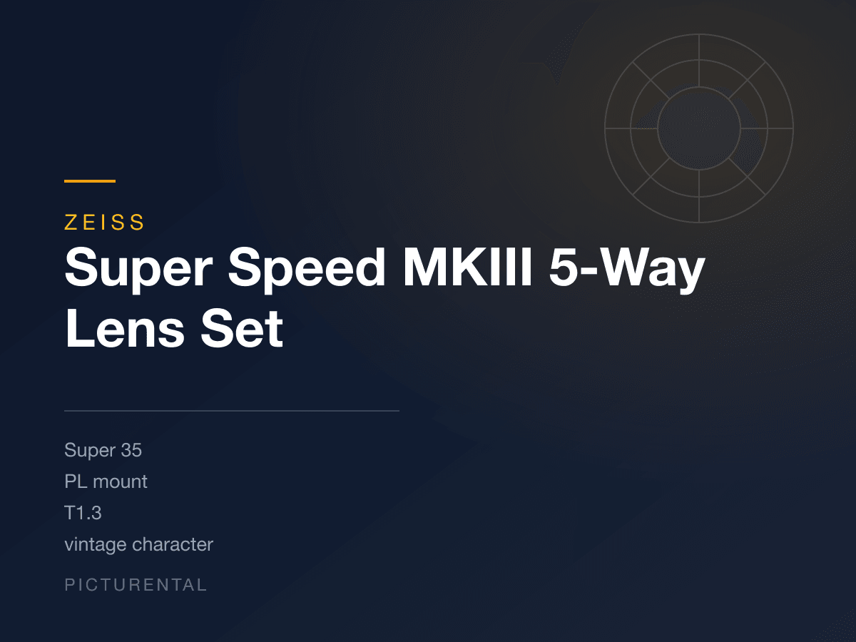 Zeiss Super Speed MKIII 5-Way Lens Set