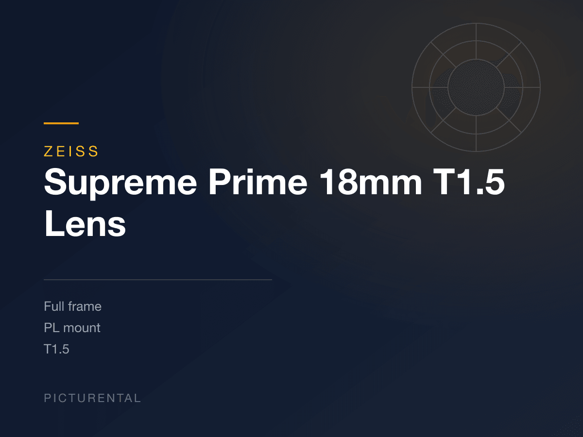 Zeiss Supreme Prime 18mm T1.5 Lens