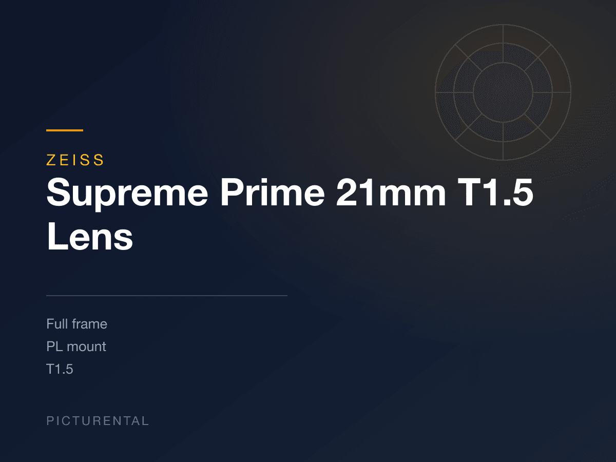 Zeiss Supreme Prime 21mm T1.5 Lens